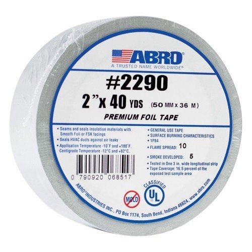 FEUILLE DALU. AUTOCOLLANTE 5CM X 36,58M-2290-2-40