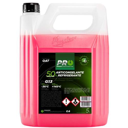 ANTIGEL 50% OAT G13 ROSE 5L